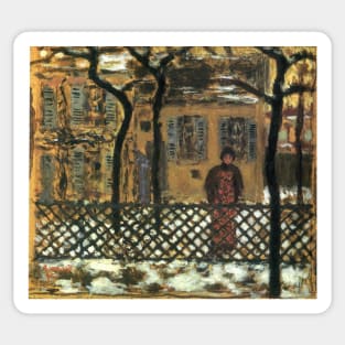 at the fence 1895 - Pierre Bonnard Sticker